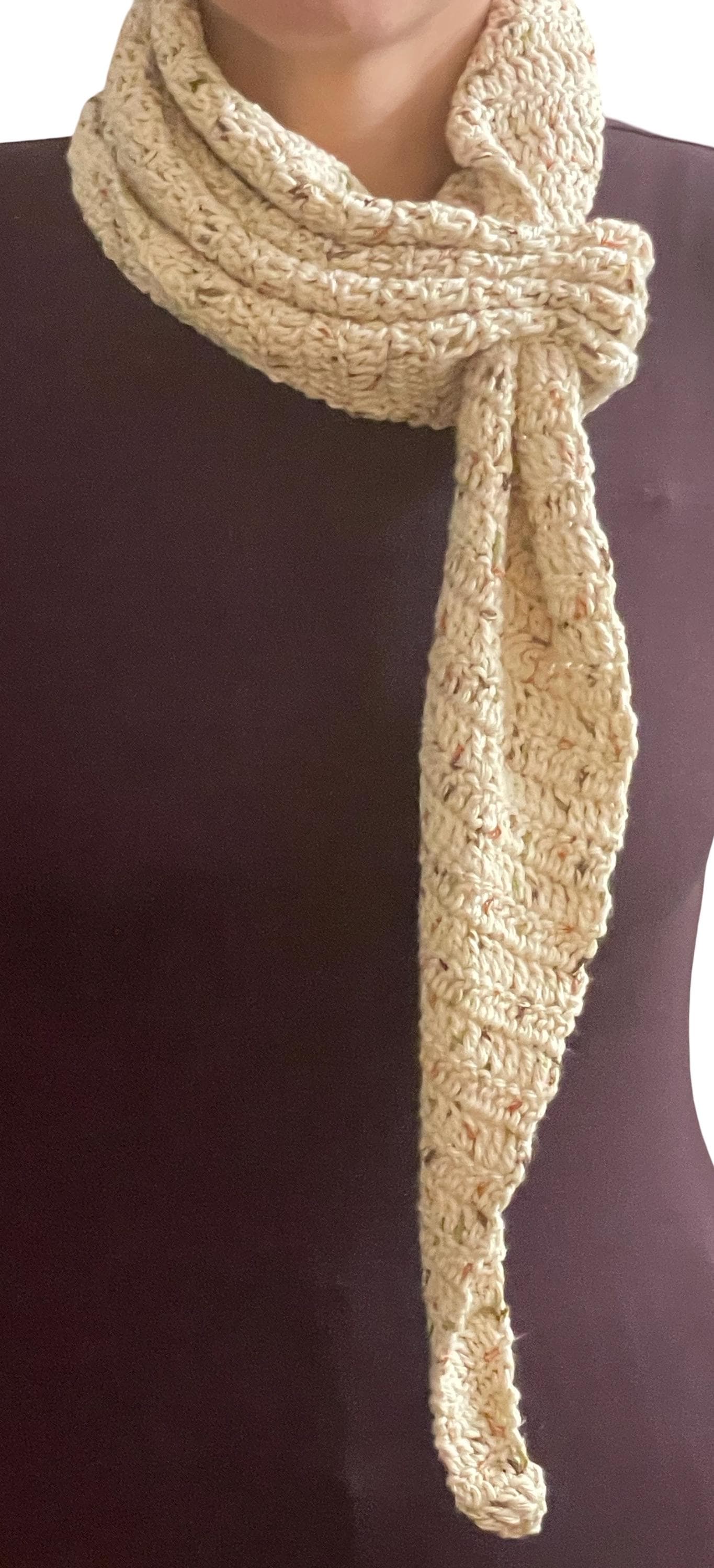 Handmade Crochet Scarf - Looped