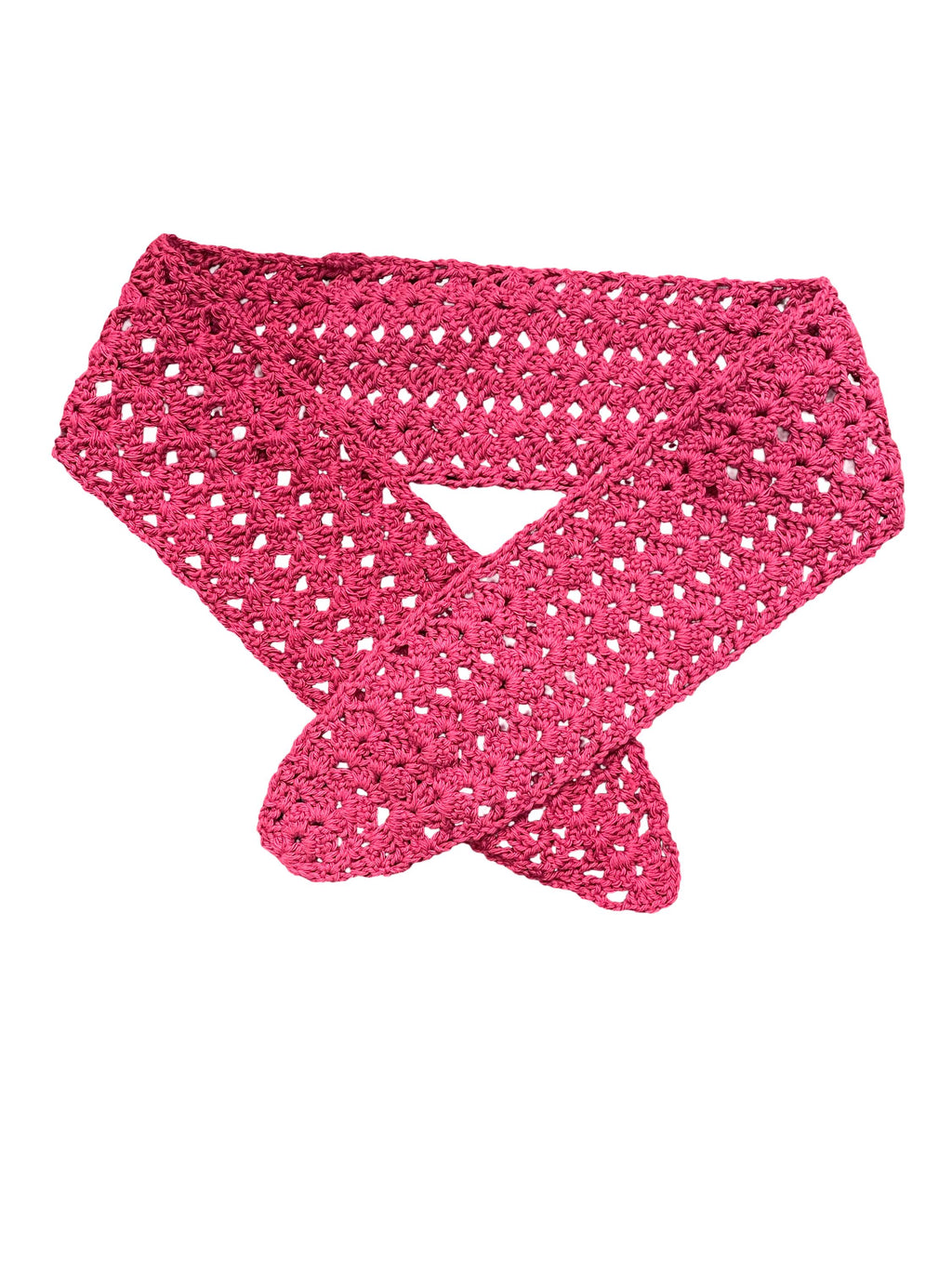 Handmade Crochet Scarf - Triangular