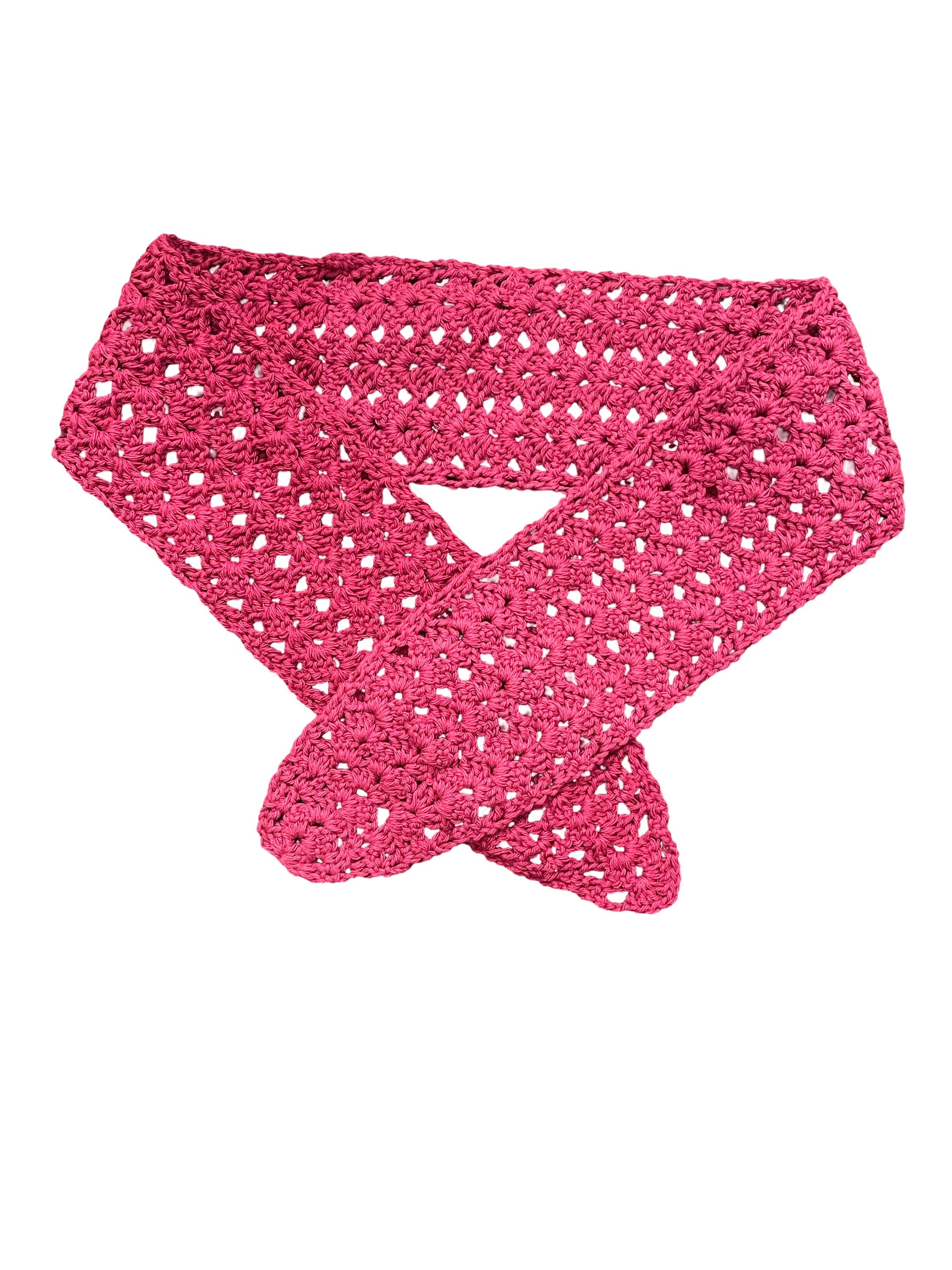 Handmade Crochet Scarf - Triangular