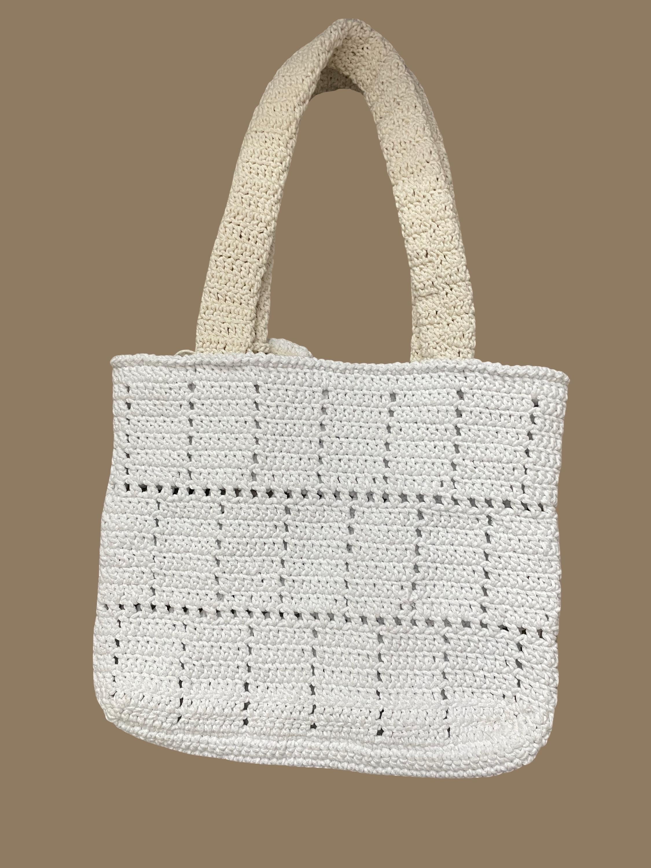 Crochet Daisy Tote bag
