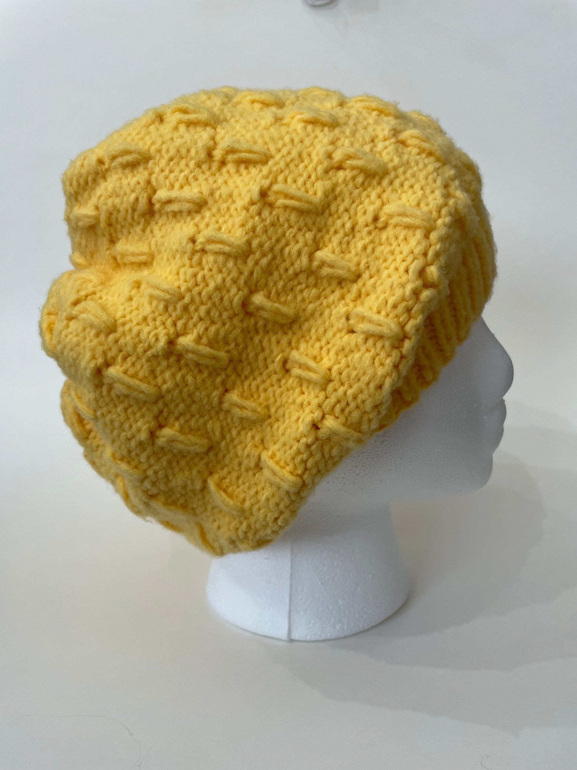 Handmade Knitted Hat - Lines