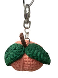 Crochet Peach Bag Charm/ Keychain