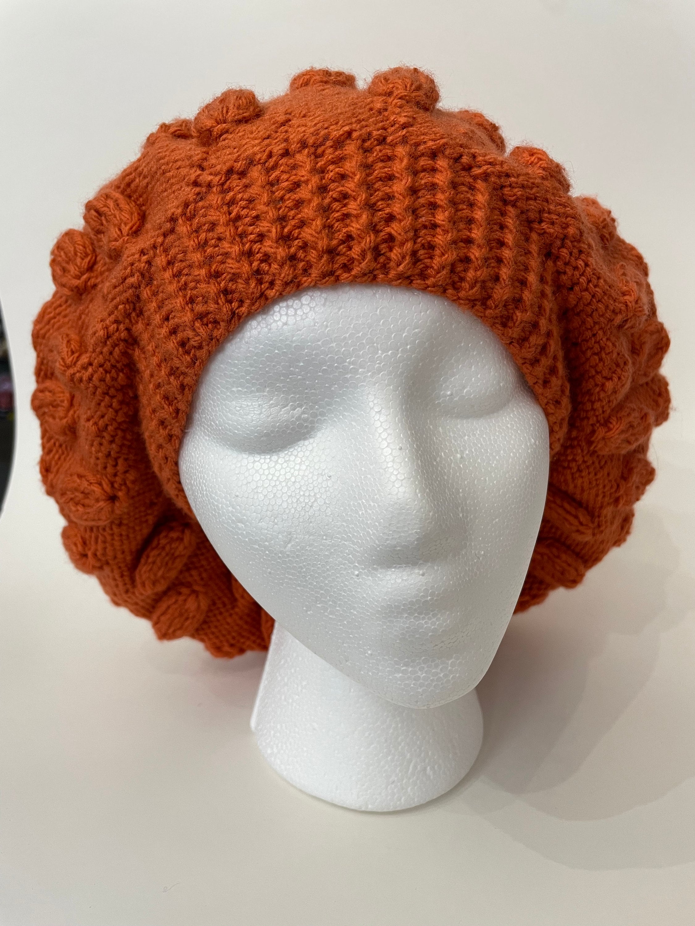 Handmade Knitted Hat - Leaf