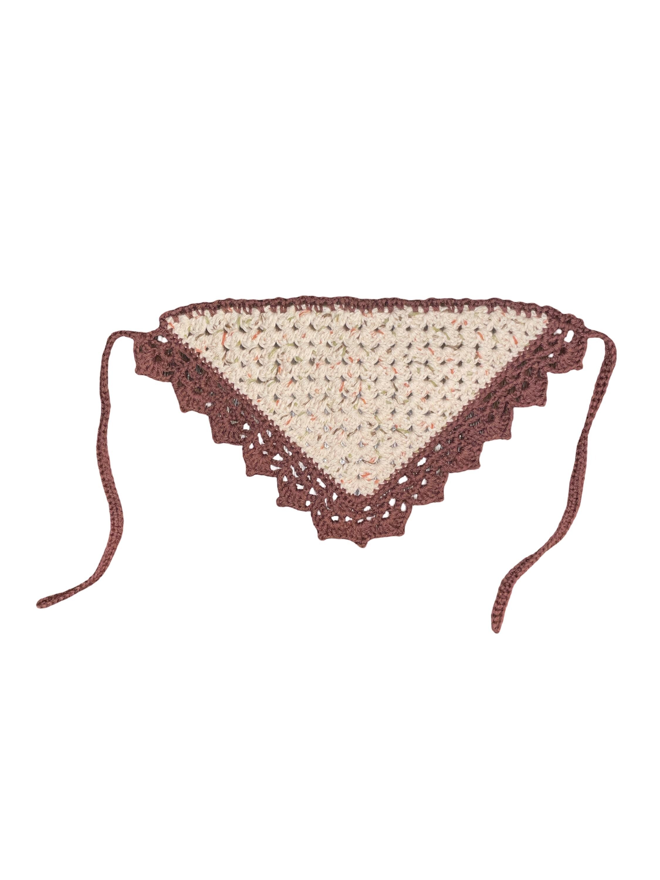 Crochet Bandana - Neutral Multi-colored