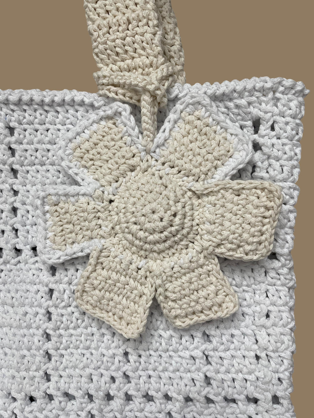 Crochet Daisy Tote bag
