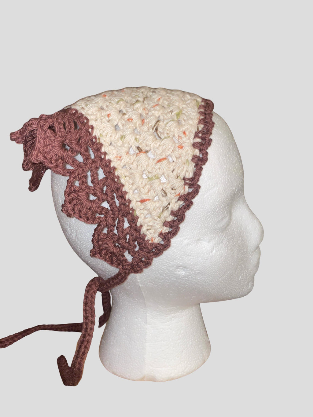 Crochet Bandana - Neutral Multi-colored
